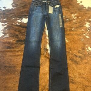 BKE Women's Dark Blue Boot Cut Jeans